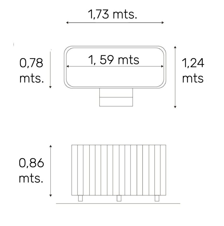 medidas ofuro Hiroki balcony